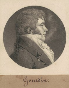 Homem não identificado de Charles B. J. Févret de Saint Mémin