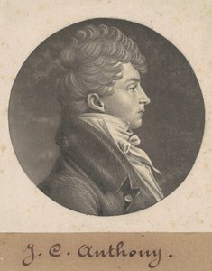 Homem não identificado de Charles B. J. Févret de Saint Mémin