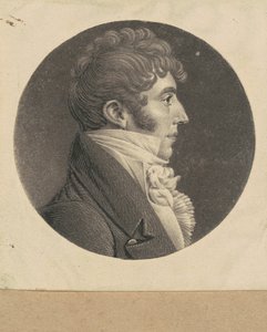 Homem não identificado de Charles B. J. Févret de Saint Mémin