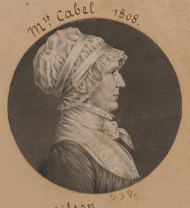 Hannah Carrington Cabell de Charles Balthazar Julien Févret de Saint-Mémin