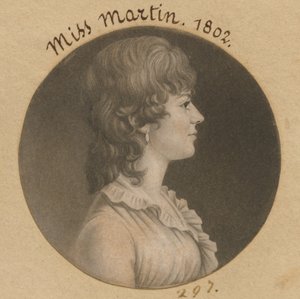 Maria ou Eleanor Martin de Charles Balthazar Julien Févret de Saint-Mémin