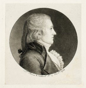 Retrato de perfil, Blake de Charles Balthazar Julien Févret de Saint-Mémin