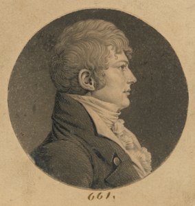 Homem não identificado de Charles Balthazar Julien Févret de Saint-Mémin