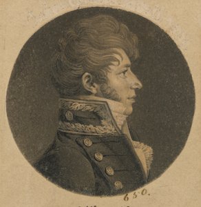 Homem não identificado de Charles Balthazar Julien Févret de Saint-Mémin