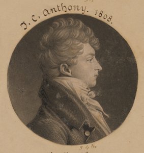 Homem não identificado de Charles Balthazar Julien Févret de Saint-Mémin