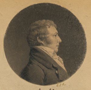 Homem não identificado de Charles Balthazar Julien Févret de Saint-Mémin