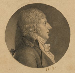 Homem não identificado de Charles Balthazar Julien Févret de Saint-Mémin