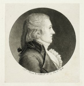 Retrato de perfil, Blake de Charles Balthazar Julien Févret de Saint Mémin
