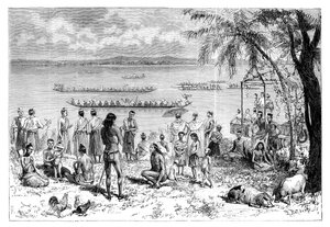 Corridas de barco no Mekong, 1895.