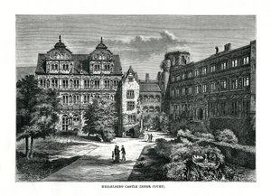 Castelo de Heidelberg, Alemanha, 1879 de Charles Barbant