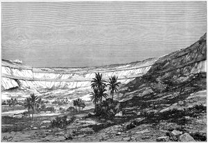 O Cirque de Kasr-el-Jebel, Síria, c1890 de Charles Barbant