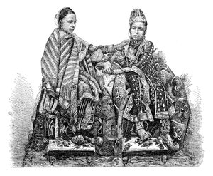 A princesa de Bhopal, Índia, 1895.