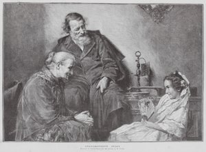 História da Avó (litografia) de Charles Baude