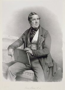 Retrato de David Roberts (1796-1864) frontispício do Volume I de &39;The Holy Land&39;, 1844 de Charles Baugniet