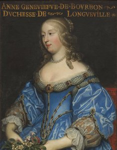 Anne-Genevieve Bourbon-Conde 1619-1679, Duquesa de Longueville, meados do século XVII.