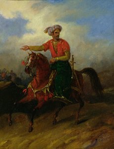 Um otomano a cavalo