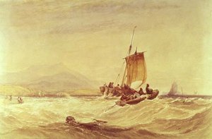 Donegal Bay, c.1841 (aquarela) de Charles Bentley