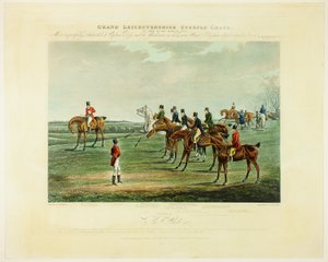 A partida, a partir de The Grand Steeplechase sobre Leicestershire de Charles Bentley