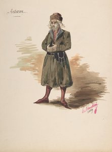 Figurino para Adam, 1889.