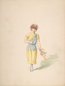 Traje para um Jovem de Amarelo e Azul, s.d..
