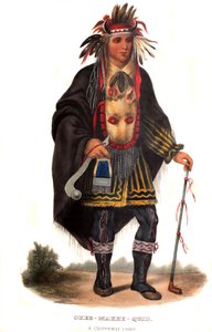 Okeemakeequid, um chefe da Chippeway de Charles Bird King