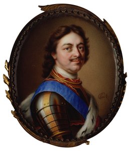 Retrato do imperador Pedro I, o grande 1672-1725, 1717.