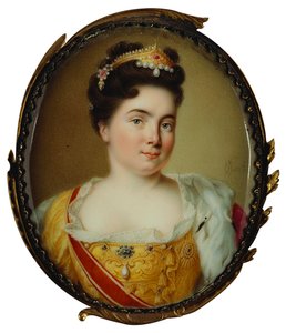 Retrato da imperatriz Catherine I. 1684-1727, 1717.