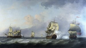 A captura dos navios mercantes franceses "La Marquise d