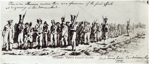 Gangue da Corrente da Cidade de Hobart, c.1831 de Charles Bruce