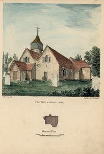 Vista oeste sul da Igreja Tooting de Charles Burton