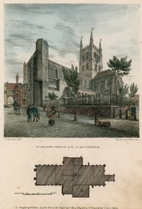 Igreja do St Saviour, Southwark, Surrey, vista noroeste
