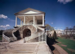 Galeria Cameron no Palácio Catherine em Tsarkoye Selo - Arquitecto Charles Cameron (c. 1730 ou 1740-1812), edifício 1783-1785, arte britânica