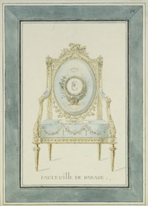 Projeto do trono para o Palácio de Catarina em Tsarskoye Selo, década de 1780 de Charles Cameron