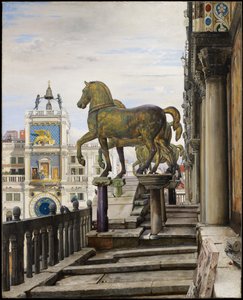 Os cavalos de bronze de San Marco, Veneza, 1876