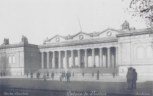 Bordéus: Palácio da Justiça (fotografia a preto e branco) de Charles Chambon