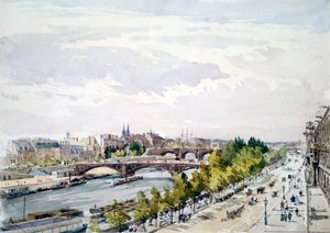 Paris, da Janela do Salle d&39;Apollon, no Louvre, olhando para o oeste, julho de 1867