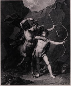 A educação de Aquiles, 1794 de Charles Clément Bervic
