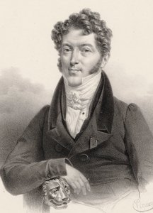 Retrato do violinista e compositor Charles Philippe Lafont 1781-1839. de Charles Constans