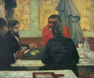 Jogadores de cartas, 1883 (óleo no cartão)