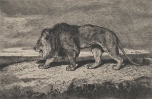 Leão andando, 1866-1897. de Charles Courtry