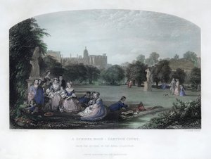 Um meio-dia de verão: Hampton Court, século XIX