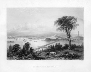 Boston e Bunker Hill, c1820