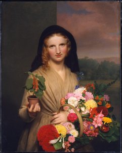 A menina das flores de Charles Cromwell Ingham