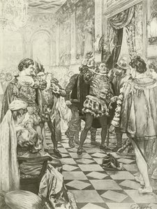 Rigoletto, ato eu cena i (gravura) de Charles D. Graves