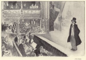 No pavilhão de Charles Dana Gibson
