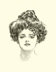 Ilustração para a escada social de Charles Dana Gibson