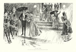 Em ano bissexto (litografia) de Charles Dana Gibson