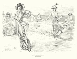 A nossa costa inexplorada, muito perigosa (litografia) de Charles Dana Gibson