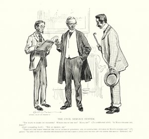 O sistema da função pública (litografia) de Charles Dana Gibson