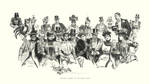 A verdadeira exposição no salão do cavalo (litografia) de Charles Dana Gibson